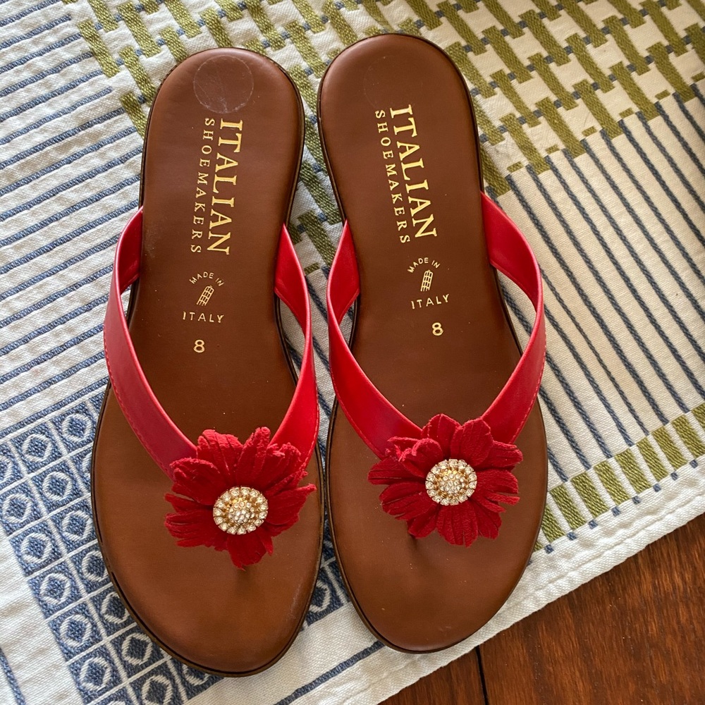 Sandals.